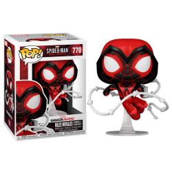 Figura POP Marvel Spiderman Miles Morales Crimson Cowl Suit - Imagen 1