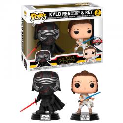 Set 2 figuras POP Star Wars Rise of Skywalker Kylo and Rey