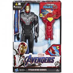 Figura Titan Hero Power Iron Man Vengadores Marvel 30cm - Imagen 1