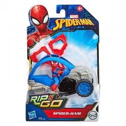 Figura Spidercerdo con vehiculo Spiderman Marvel - Imagen 1