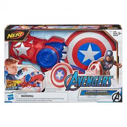 Lanzador Power Moves Captain America Marvel Nerf - Imagen 1