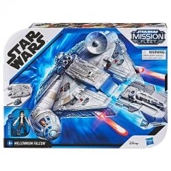 Set Millennium Falcon + figura Han Solo Star Wars Mission Fleet - Imagen 1