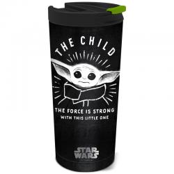 Vaso cafe acero inoxidable Yoda The Child The Mandalorian Star Wars 425ml - Imagen 1