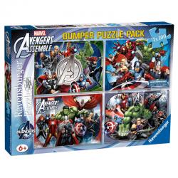 Puzzle Vengadores Avengers Marvel 4x100pz - Imagen 1