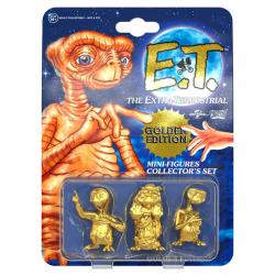 Set 3 minifiguras E.T. El Extraterrestre Collector Set Golden Edition 5cm - Imagen 1