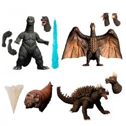 Set 4 figuras Godzilla 1968 Godzilla: Destroy All Monsters 5 Points XL - Imagen 1