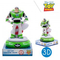 Lampara De Noche Figura 3D Toy Story Buzz 25cm. - Imagen 1