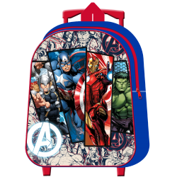 Mochila Avengers Marvel Infantil C/Carro 30cm. - Imagen 1