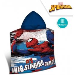 Poncho Spiderman Marvel 50x100cm. Microfibra - Imagen 1