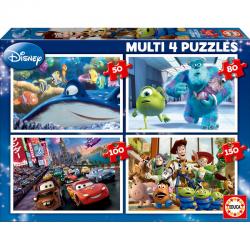 Puzzle Multi Buscando a Nemo + Monstruos SA. + Cars + Toy Story Disney Pixar 50-80-100-150pzs - Imagen 1