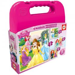 Puzzle Progresivo Princesas Disney 12-16-20-25pzs - Imagen 1