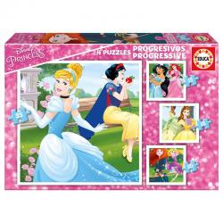 Puzzle Progresivo Princesas Disney 12-16-20-25pzs - Imagen 1