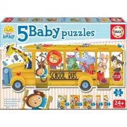 Puzzle School Bus 2-5pzs - Imagen 1