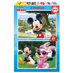 Puzzle Mickey and Friends Disney 2x20pzs - Imagen 1