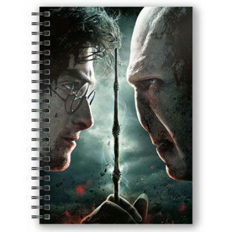 Cuaderno A5 Espiral 3D Harry/Voldemort Harry Potter