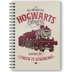 Cuaderno A5 3D All Aboard The Hogwarts Express Harry Potter