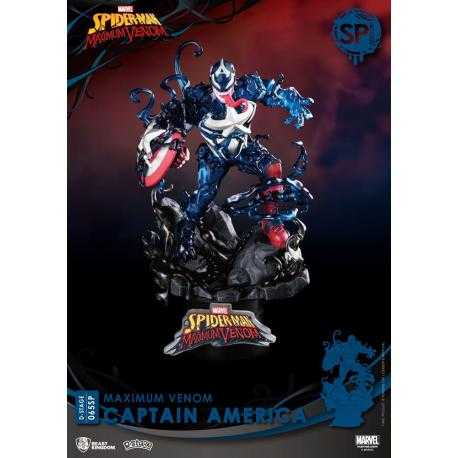 Marvel Comics Diorama PVC D-Stage Maximum Venom Captain America