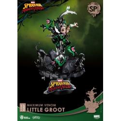 Marvel Comics Diorama PVC D-Stage Maximum Venom Little Groot Special Edition 16 cm - Imagen 1