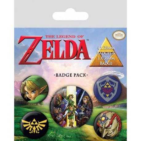 The Legend of Zelda Pack 5 Chapas Link