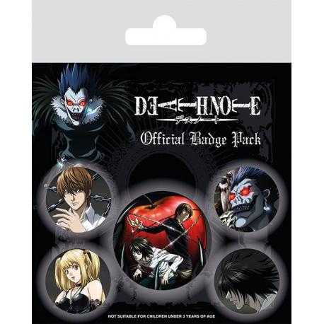 Death Note Pack 5 Chapas Characters