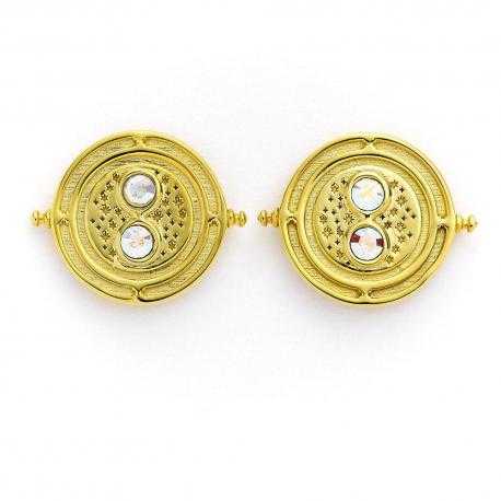 Harry Potter Pendientes Giratiempo (chapado en oro) - Imagen 1