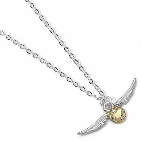 Harry Potter Collar con Colgante La Snitch Dorada (plateado) - Imagen 1