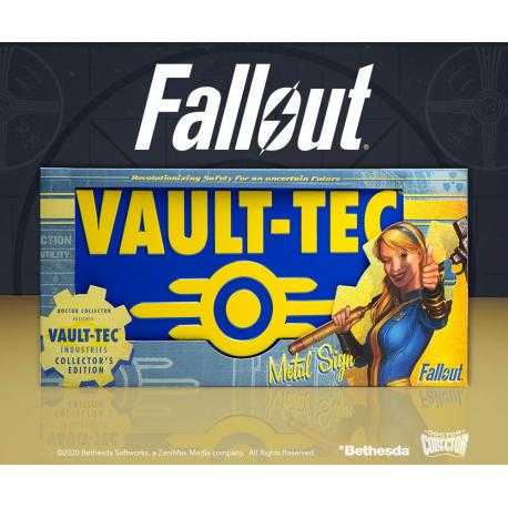 Fallout cartel de metal Vaul-Tec - Imagen 1