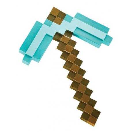 Minecraft Réplica Plástico Diamond Pickaxe 40 cm - Imagen 1