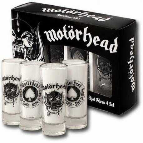 Motörhead Pack de 4 Vasos de Chupitos - Imagen 1