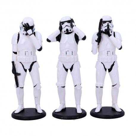 Original Stormtrooper Pack de 3 Figuras Three Wise Stormtroopers 14 cm - Imagen 1