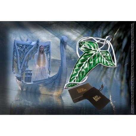 El Señor de los Anillos Broche Hoja Élfica (plateado)