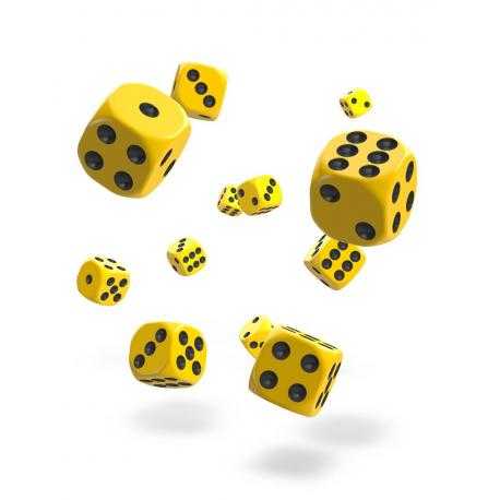 Oakie Doakie Dice Dados D6 12 mm Solid - Amarillo (36) - Imagen 1