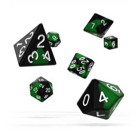 Oakie Doakie Dice Dados RPG-Set Glow in the Dark - Biohazard (7) - Imagen 1