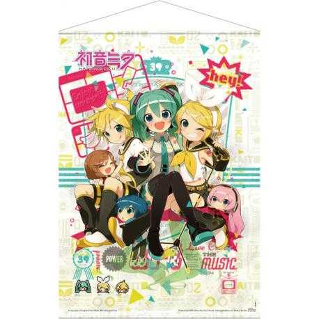 Vocaloid Póster Tela Hey! Piapro Characters 50 x 70 cm - Imagen 1