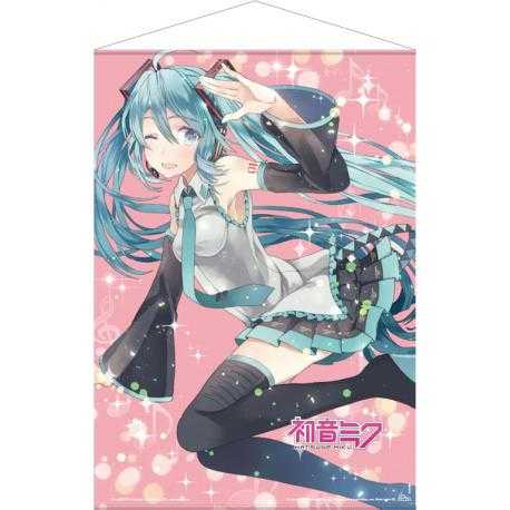 Hatsune Miku Póster Tela Pink Glitter Miku 50 x 70 cm - Imagen 1