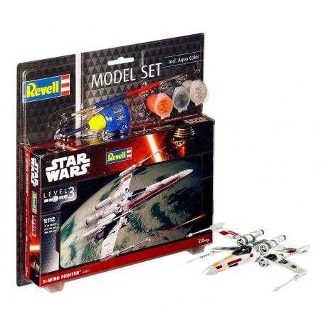 Star Wars Maqueta 1/112 Model Set X-Wing Fighter 11 cm - Imagen 1