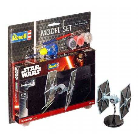 Star Wars Maqueta 1/110 Model Set TIE Fighter 9 cm - Imagen 1