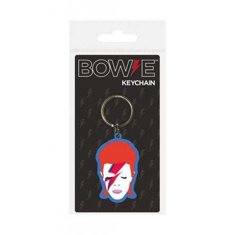 David Bowie Llavero caucho Aladdin Sane 6 cm
