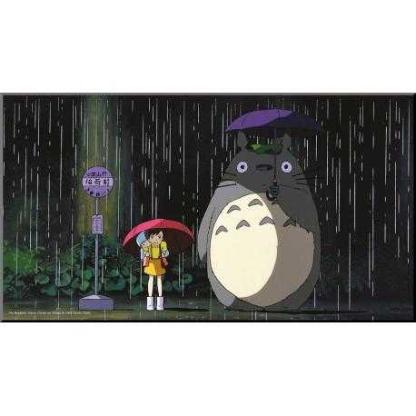 Mi vecino Totoro Póster de madera Bus Stop - Imagen 1