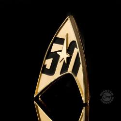 Star Trek réplica 1/1 Distintivo de la Flota Estelar magnético 50th Anniversary - Imagen 1