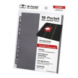 Ultimate Guard 18-Pocket Pages Side-Loading Gris (10) - Imagen 1