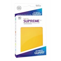 Ultimate Guard Supreme UX Sleeves Fundas de Cartas Tamaño Estándar Amarillo Mate (80) - Imagen 1
