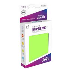 Ultimate Guard Supreme UX Sleeves Fundas de Cartas Tamaño Japonés Verde Claro (60) - Imagen 1