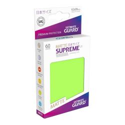 Ultimate Guard Supreme UX Sleeves Fundas de Cartas Tamaño Japonés Verde Claro Mate (60) - Imagen 1