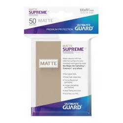 Ultimate Guard Supreme UX Sleeves Fundas de Cartas Tamaño Estándar Beige Mate (50) - Imagen 1