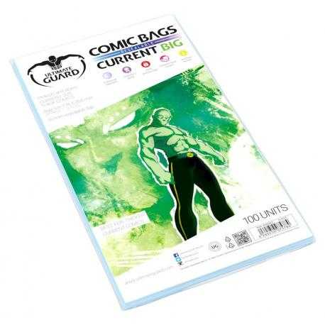 Ultimate Guard Comic Bags BIG Bolsas con cierre reutilizable de