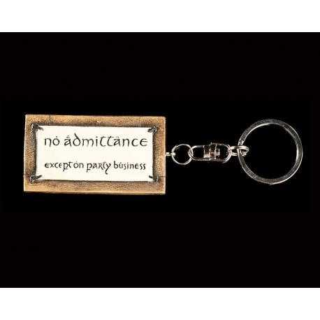 El Señor de los Anillos Llavero No Admittance 6 cm