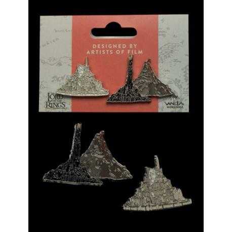 El Señor de los Anillos Pack de 2 Pins Minas Tirith & Mt. Doom