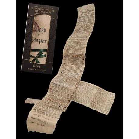 El Hobbit Réplica Mini Contrato de Bilbo - Imagen 1