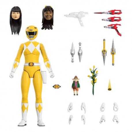 Mighty Morphin Power Rangers Galácticos Figura Ultimates Yellow